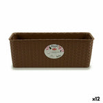 Vaso rettangolare da Balcone Stefanplast Beige Plastica 39 x 13,5 x 15,5 cm (12 Unità) - Augustea Shop