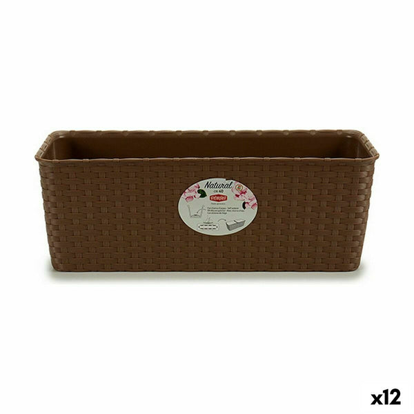 Vaso rettangolare da Balcone Stefanplast Beige Plastica 39 x 13,5 x 15,5 cm (12 Unità) - Augustea Shop