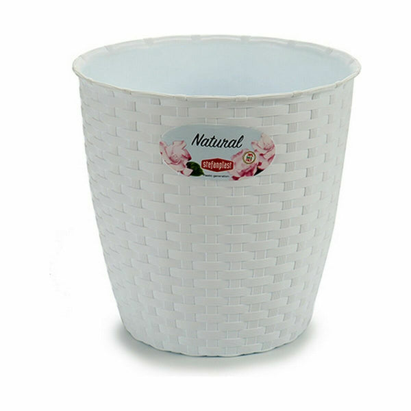 Vaso Stefanplast Bianco Plastica 19 x 17,5 x 19 cm (12 Unità) - Augustea Shop