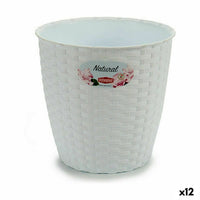 Vaso Stefanplast Bianco Plastica 19 x 17,5 x 19 cm (12 Unità) - Augustea Shop