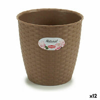 Vaso Stefanplast Marrone Plastica 19 x 17,5 x 19 cm (12 Unità) - Augustea Shop