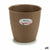 Vaso Stefanplast Marrone Plastica 19 x 17,5 x 19 cm (12 Unità) - Augustea Shop