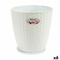 Vaso Stefanplast Bianco Plastica 24 x 22,5 x 24 cm (6 Unità) - Augustea Shop