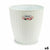 Vaso Stefanplast Bianco Plastica 24 x 22,5 x 24 cm (6 Unità) - Augustea Shop