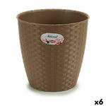 Vaso Stefanplast Marrone Plastica 24 x 22,5 x 24 cm (6 Unità) - Augustea Shop