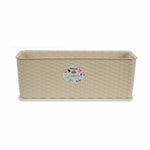 Vaso rettangolare da Balcone Stefanplast Beige Plastica 17,5 x 16 x 48,5 cm (12 Unità) - Augustea Shop