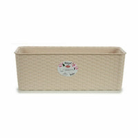 Vaso rettangolare da Balcone Stefanplast Beige Plastica 17,5 x 16 x 48,5 cm (12 Unità) - Augustea Shop