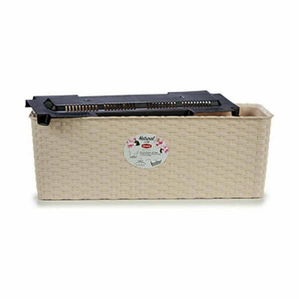 Vaso rettangolare da Balcone Stefanplast Beige Plastica 17,5 x 16 x 48,5 cm (12 Unità) - Augustea Shop