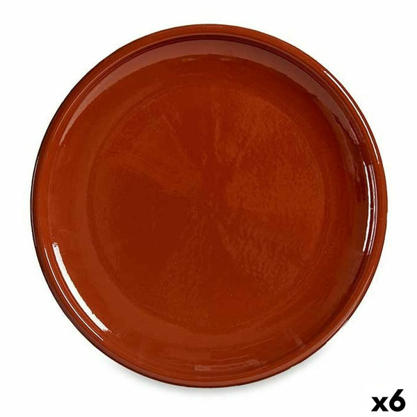 Teglia 1130 Argilla cotta 30 x 3 x 30 cm Carne (6 Unità) - Augustea Shop