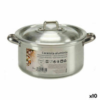 Casseruola con coperchio Kinvara 100003 Argentato 1,5 L 18 x 10 x 23,5 cm (10 Unità) - Augustea Shop