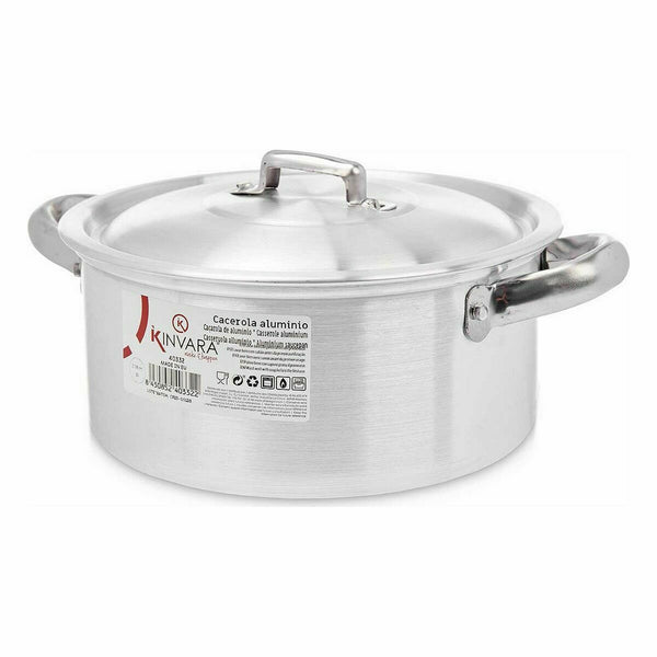 Casseruola con coperchio Kinvara 100004 Argentato (10 Unità) - Augustea Shop