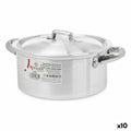 Casseruola con coperchio Kinvara 100004 Argentato (10 Unità)