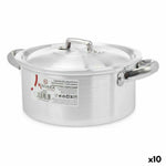 Casseruola con coperchio Kinvara 100004 Argentato (10 Unità) - Augustea Shop