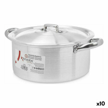 Casseruola con coperchio Kinvara Argentato 4 L 31 x 13 x 24 cm 24 x 13 x 31 cm (10 Unità)