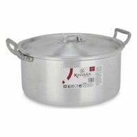Casseruola con coperchio Kinvara 100008 Argentato 6,5 L 35 x 16 x 28 cm (6 Unità) - Augustea Shop