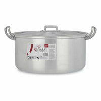 Casseruola con coperchio Kinvara 100008 Argentato 6,5 L 35 x 16 x 28 cm (6 Unità) - Augustea Shop