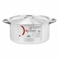 Casseruola con coperchio Kinvara 100009 Argentato 8 L (6 Unità) - Augustea Shop