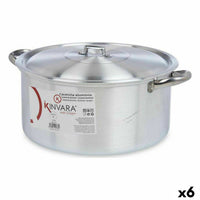 Casseruola con coperchio Kinvara 100010 Argentato 10 L (6 Unità) - Augustea Shop