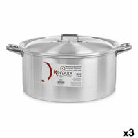 Casseruola con coperchio Kinvara 100013 Argentato 18 L (3 Unità) - Augustea Shop