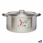Casseruola con coperchio Kinvara 100014 Argentato 20 L (3 Unità) - Augustea Shop