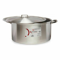 Casseruola con coperchio Kinvara 100015 Argentato 53 x 24 x 43 cm (3 Unità) - Augustea Shop