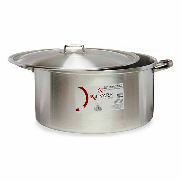 Casseruola con coperchio Kinvara 100015 Argentato 53 x 24 x 43 cm (3 Unità) - Augustea Shop