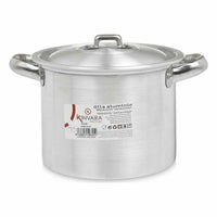 Pentola con Coperchio Kinvara 100031 Argentato Alluminio 23,5 x 15 x 18 cm (6 Unità) - Augustea Shop