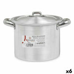 Pentola con Coperchio Kinvara 100031 Argentato Alluminio 23,5 x 15 x 18 cm (6 Unità) - Augustea Shop
