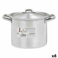 Pentola con Coperchio Kinvara 100031 Argentato Alluminio 23,5 x 15 x 18 cm (6 Unità) - Augustea Shop