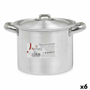 Casserole with Lid Kinvara Silver Aluminium 23,5 x 15 x 18 cm (6 Units)