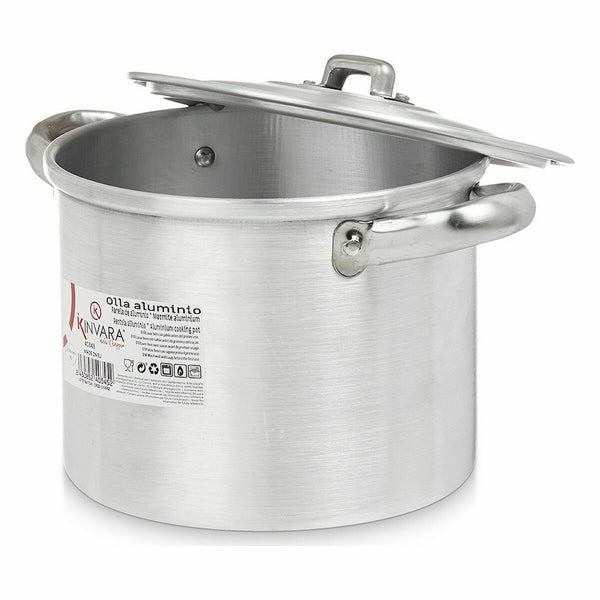Pentola con Coperchio Kinvara 100031 Argentato Alluminio 23,5 x 15 x 18 cm (6 Unità) - Augustea Shop