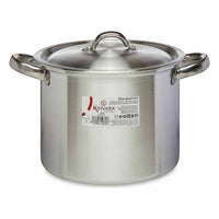 Pentola con Coperchio Kinvara 100033 Argentato Alluminio Ø 20 cm (6 Unità) - Augustea Shop