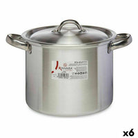 Pentola con Coperchio Kinvara 100033 Argentato Alluminio Ø 20 cm (6 Unità) - Augustea Shop
