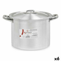 Pentola con Coperchio Kinvara 100034 Argentato Alluminio 31 x 20 x 24 cm (6 Unità) - Augustea Shop