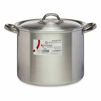 Pentola con Coperchio Kinvara 100035 Argentato Alluminio Ø 24 cm (6 Unità) - Augustea Shop