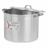 Pentola con Coperchio Ø 34 cm Argentato Alluminio (2 Unità) - Augustea Shop
