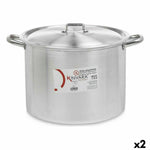 Pentola con Coperchio Kinvara 100041 Argentato Alluminio Ø 36 cm (2 Unità) - Augustea Shop