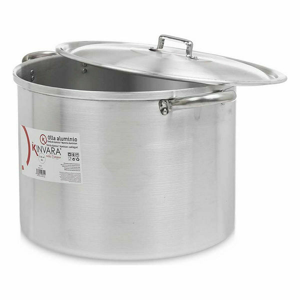 Pentola con Coperchio Kinvara 100041 Argentato Alluminio Ø 36 cm (2 Unità) - Augustea Shop