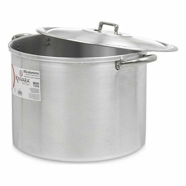 Pentola con Coperchio Kinvara 100042 Argentato Alluminio Ø 36 cm (2 Unità) - Augustea Shop