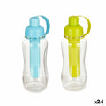 Borraccia Azzurro Verde polipropilene Plastica 600 ml 7,5 x 21 x 9 cm 7,5 x 21 x 7 cm Tappo Dosatore (24 Unità)