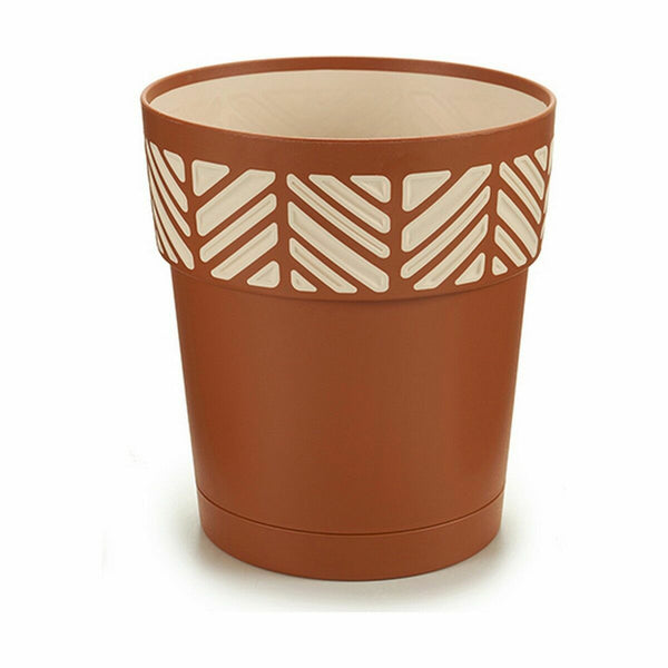 Vaso Autoirrigante Stefanplast Orfeo Terracotta Plastica 15 x 15 x 15 cm (12 Unità) - Augustea Shop