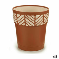 Vaso Autoirrigante Stefanplast Orfeo Terracotta Plastica 15 x 15 x 15 cm (12 Unità) - Augustea Shop