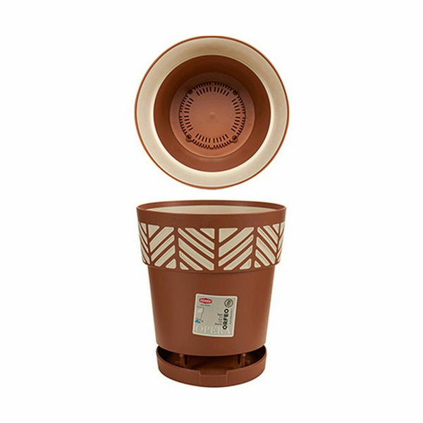 Vaso Autoirrigante Stefanplast Orfeo Terracotta Plastica 19 x 19 x 19 cm (12 Unità) - Augustea Shop