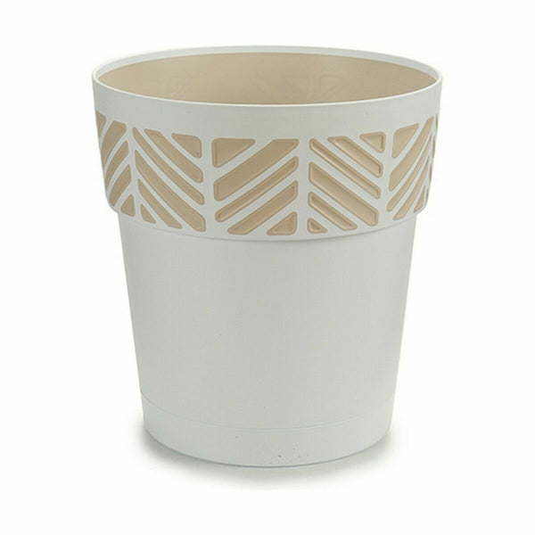 Vaso Autoirrigante Stefanplast Orfeo Bianco Plastica 25 x 25 x 25 cm (6 Unità) - Augustea Shop