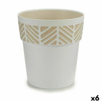 Vaso Autoirrigante Stefanplast Orfeo Bianco Plastica 25 x 25 x 25 cm (6 Unità) - Augustea Shop