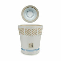 Vaso Autoirrigante Stefanplast Orfeo Bianco Plastica 25 x 25 x 25 cm (6 Unità) - Augustea Shop