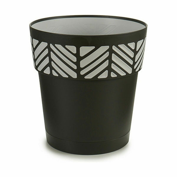 Vaso Autoirrigante Stefanplast Orfeo Antracite Plastica 25 x 25 x 25 cm (6 Unità) - Augustea Shop
