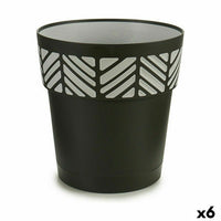 Vaso Autoirrigante Stefanplast Orfeo Antracite Plastica 25 x 25 x 25 cm (6 Unità) - Augustea Shop