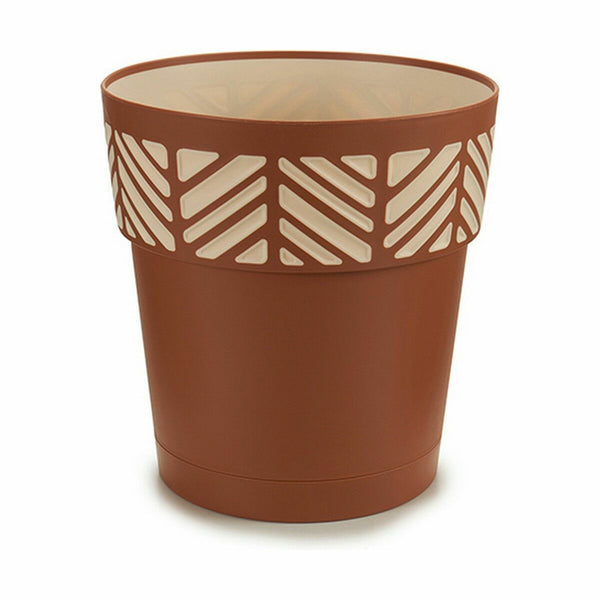Vaso Autoirrigante Stefanplast Orfeo Terracotta Plastica 25 x 25 x 25 cm (6 Unità) - Augustea Shop