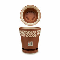 Vaso Autoirrigante Stefanplast Orfeo Terracotta Plastica 25 x 25 x 25 cm (6 Unità) - Augustea Shop